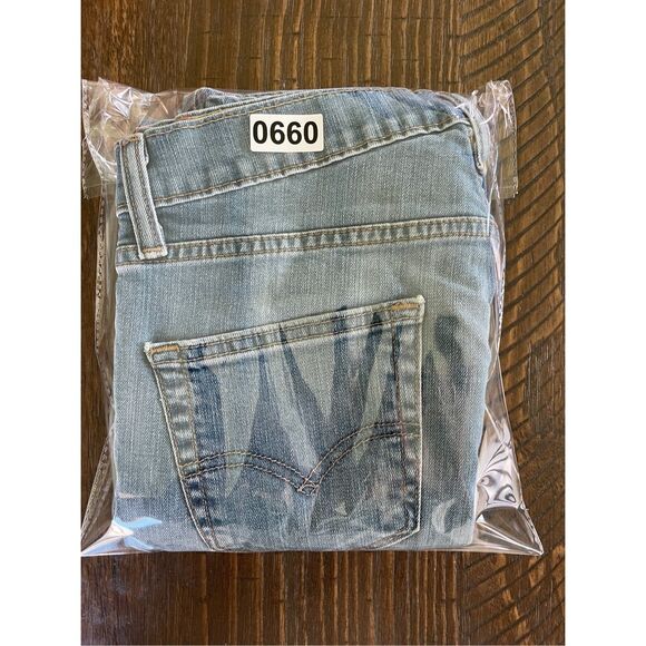 Levis 514 Jeans Men 30x30 Blue Slim Straight Light Wash Distressed Streetwear - Picture 9 of 9